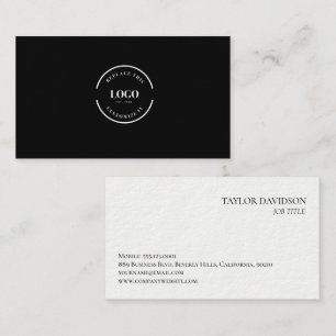 Anpassad logotyp Minimalistisk Modern Professionel Visitkort