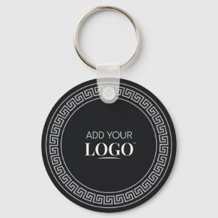 Anpassad logotyp Modern Elegant Företag Grekisk Me Nyckelring