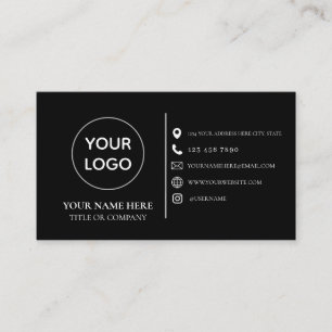 Anpassad logotyp modern minimalistiska sociala med visitkort