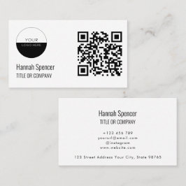 Anpassad logotyp | Modern professionell Visitkort