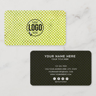 Anpassad logotyp Modern Rutig Professionell Visitkort