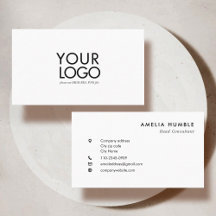 Anpassad logotyp Modernt visitkortsmall