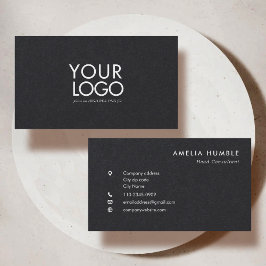 Anpassad logotyp Modernt visitkortsmall Visitkort