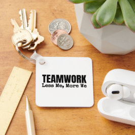 Anpassad Logotyp Motivational Teamwork Business Nyckelring