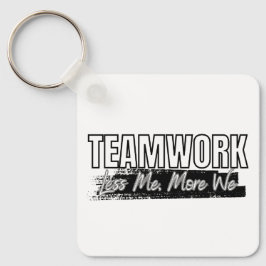 Anpassad Logotyp Motivational Teamwork Business Nyckelring