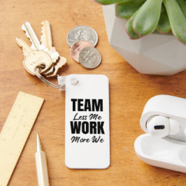Anpassad Logotyp Motivational Teamwork Business Nyckelring