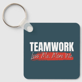 Anpassad Logotyp Motivational Teamwork Corporate Nyckelring