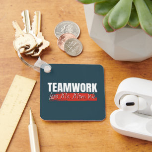 Anpassad Logotyp Motivational Teamwork Corporate Nyckelring