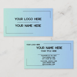Anpassad logotyp Namn Minimalistisk Modern Profess Visitkort