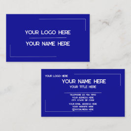 Anpassad logotyp Namn Minimalistisk Modern Profess Visitkort