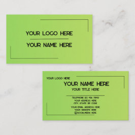 Anpassad logotyp Namn Minimalistisk Modern Profess Visitkort