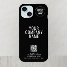 Anpassad logotyp på baksidan Sociala medier QR-kod