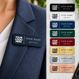 Anpassad logotyp Personlig professionell namn Namnbricka
