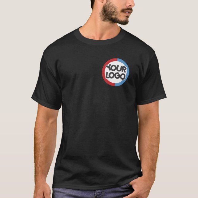 Anpassad logotyp Personlig T-Shirt – Designa din e (Framsida)