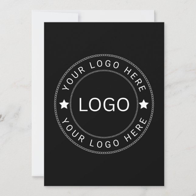 Anpassad logotyp platt kort (Framsida)