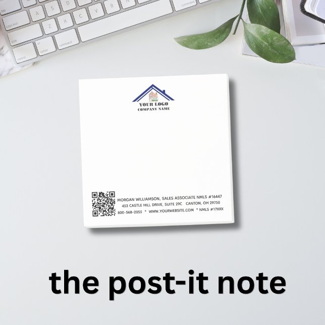 Anpassad logotyp QR-kod  Post-it Block (Skapare uppladdad)