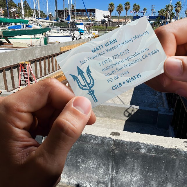 Anpassad Logotyp/QR-kod/URL Waterproofing Masonry Visitkort (Skapare uppladdad)