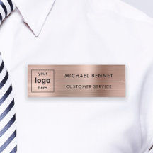 Anpassad logotyp Rose Gold Professionell Företag