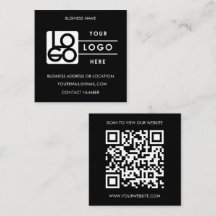 Anpassad logotyp Svart Vitt QR-kod Webbplats