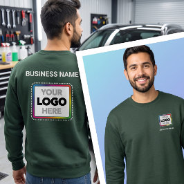 Anpassad logotyp sweatshirt - Företagets logotyp &