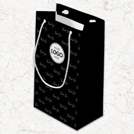 Anpassad logotyp Tack-mönster Svart