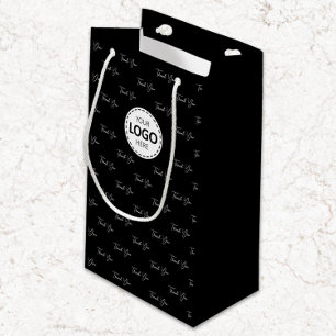 Anpassad logotyp tack-mönster svart