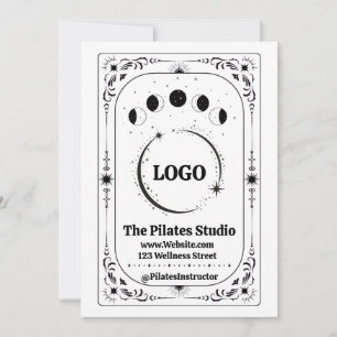 Anpassad Logotyp Tarot Pilates Yoga Spa Affärstren Inbjudningar