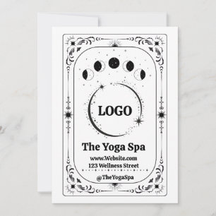 Anpassad Logotyp Tarot Yoga Spa Företag Promotions Inbjudningar