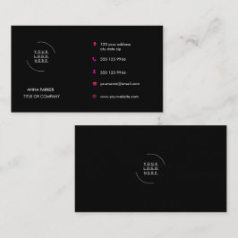 Anpassad logotyp & text visitkort