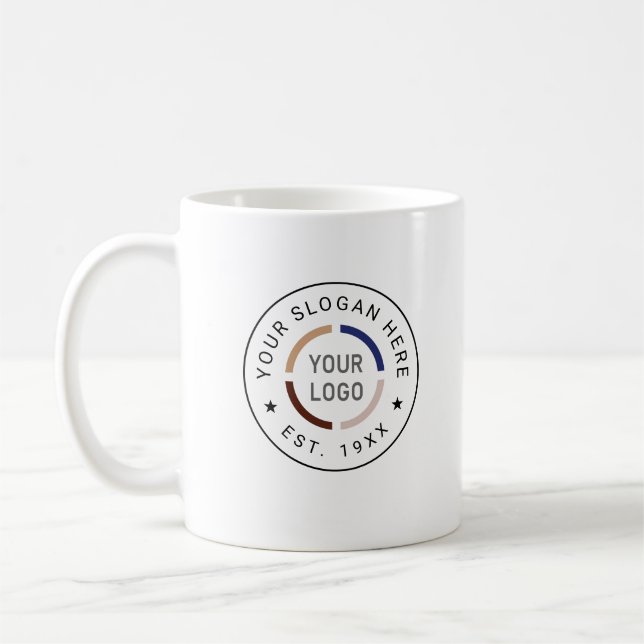 Anpassad logotyp varumärkesreklam  kaffemugg (Vänster)