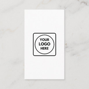 Anpassad logotyp   Vertikal minimalistisk modern f Visitkort