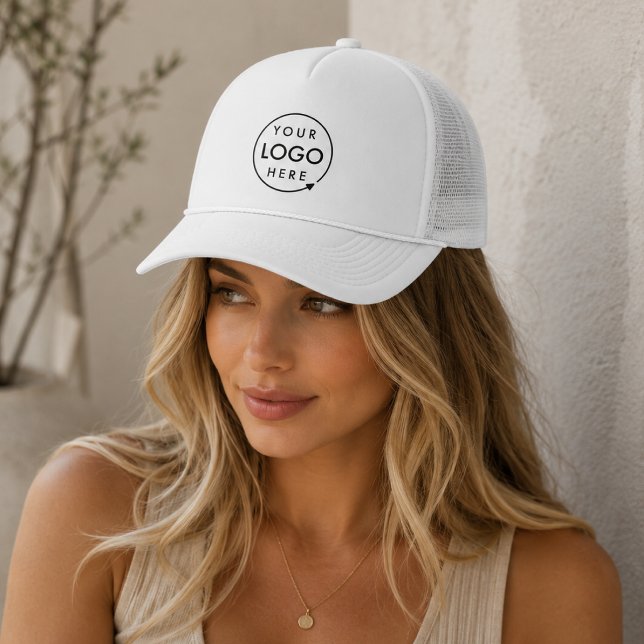 Anpassad logotypkeps | Business Team Mesh Trucker  Keps (Easily upload your logo for a custom design unisex hat, available in a range of styles.)