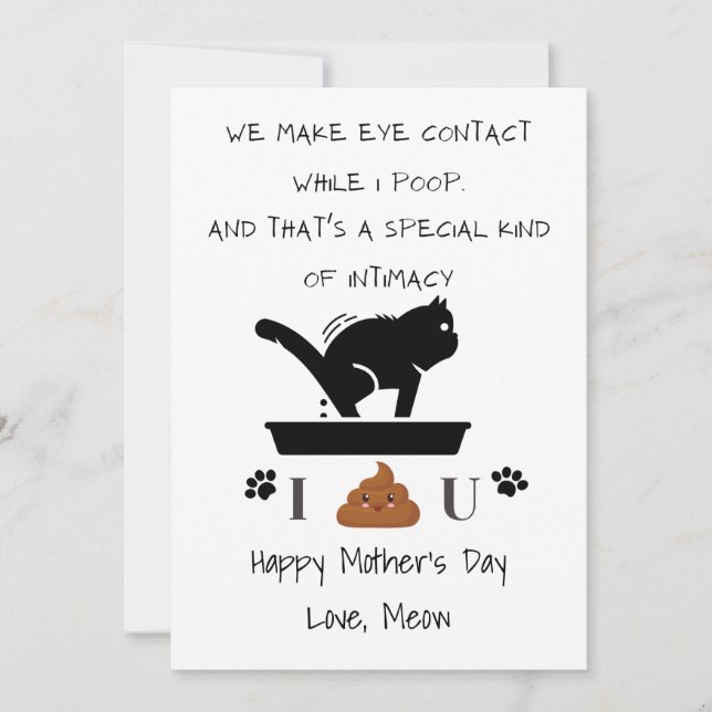 Anpassad Lycklig Mor mellan Fars dag och Tack Kort (Framsida)