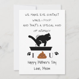 Anpassad Lycklig Mor mellan Fars dag och Tack Kort