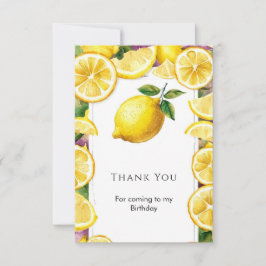 Anpassad Magisk Citron Födelsedag Tack Kort