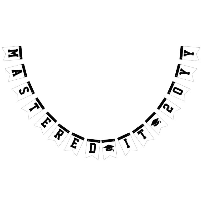Anpassad magisterexamen examen avklarad vimplar (Alla)