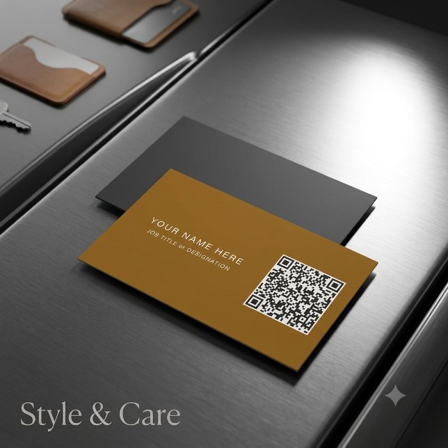 Anpassad Magnetkort med QR-kod för Jobbtitel (Custom Job Title Magnet Card with QR Code)