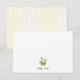 Anpassad Magnolia-målning Rand Preppy Tack Kort