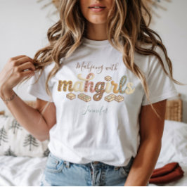 Anpassad Mahjong Med Mina Mahgirls T Shirt