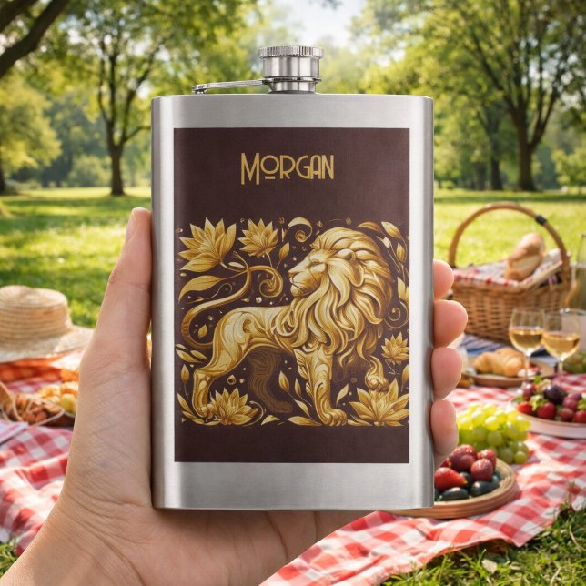 Anpassad Majestic Gold Lion Fickplunta (Skapare uppladdad)