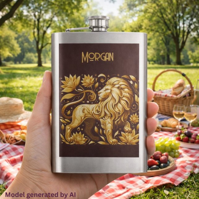 Anpassad Majestic Gold Lion Fickplunta (Skapare uppladdad)