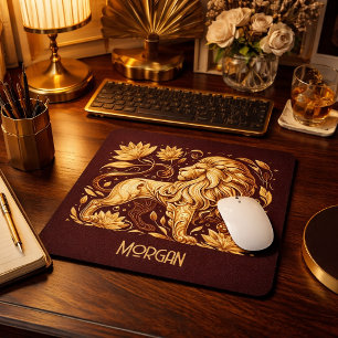 Anpassad Majestic Gold Lion Musmatta