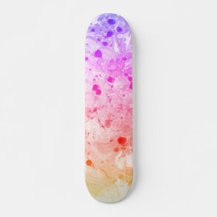 Anpassad mall Trendig Rosa Blå Lila Grön Mini Skateboard Bräda 18,5 Cm
