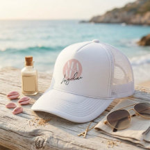 Anpassad MAMA-Script Namn Rosa Cirkeln Trucker Hat