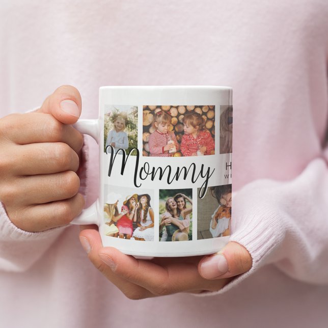 Anpassad Mamma 12 Foto Collage Kaffe Kaffemugg (Skapare uppladdad)