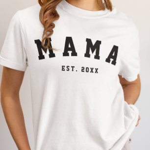 Anpassad Mamma Etablerad År T-Shirt
