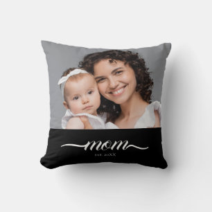 Anpassad mamma etablerad modernt manus Foto Kudde