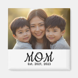 Anpassad mamma etablerad modernt manus Foto Magnet