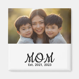 Anpassad mamma etablerad modernt manusfoto magnet