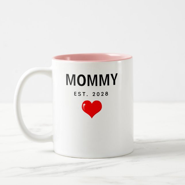 Anpassad Mamma & Pappa Mugg Set Present för Baby S (Vänster)